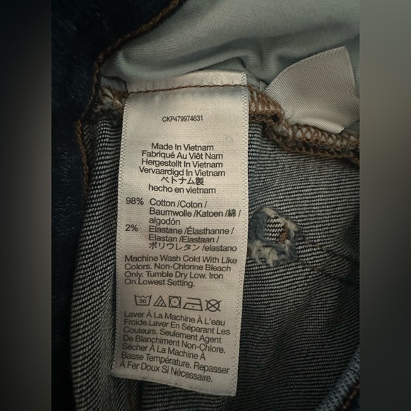 Madewell Mid Rise Kick Out Crop Jeans Blue Size 27 - Picture 8 of 13